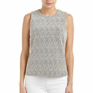 J. McLaughlin Elegant Black and White Women's Sleeveless Top, Size L, NWOT